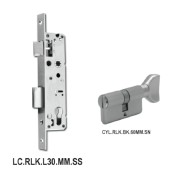 RLK 30 (L) SS Lockcase + CYL RLK BK 60 MM SN