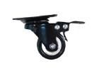 Roda / Ball Bearing Caster C201GBA TG Brake 1 1/2" Black Nylon ...